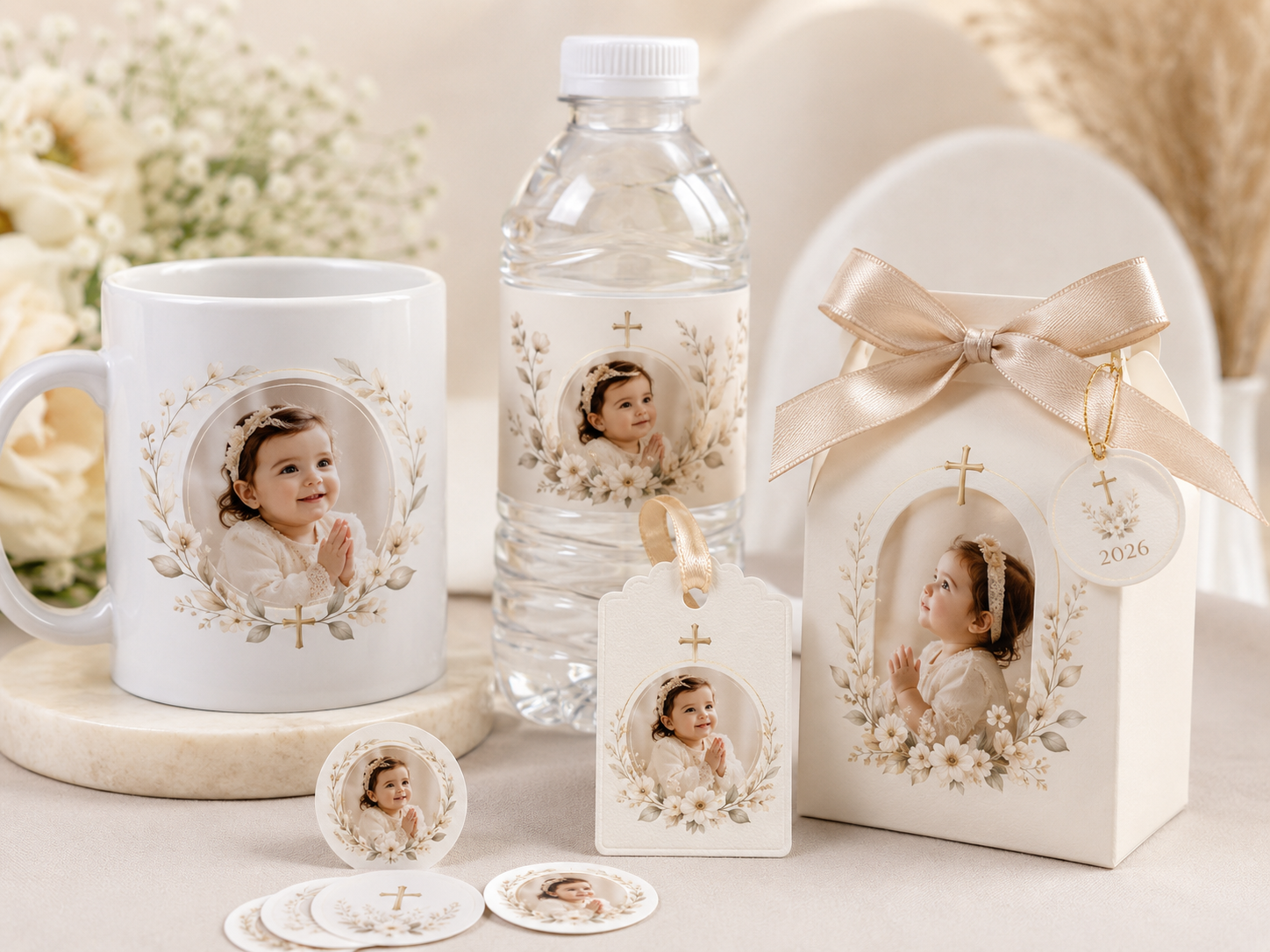 Recuerdos personalizados para bautizos