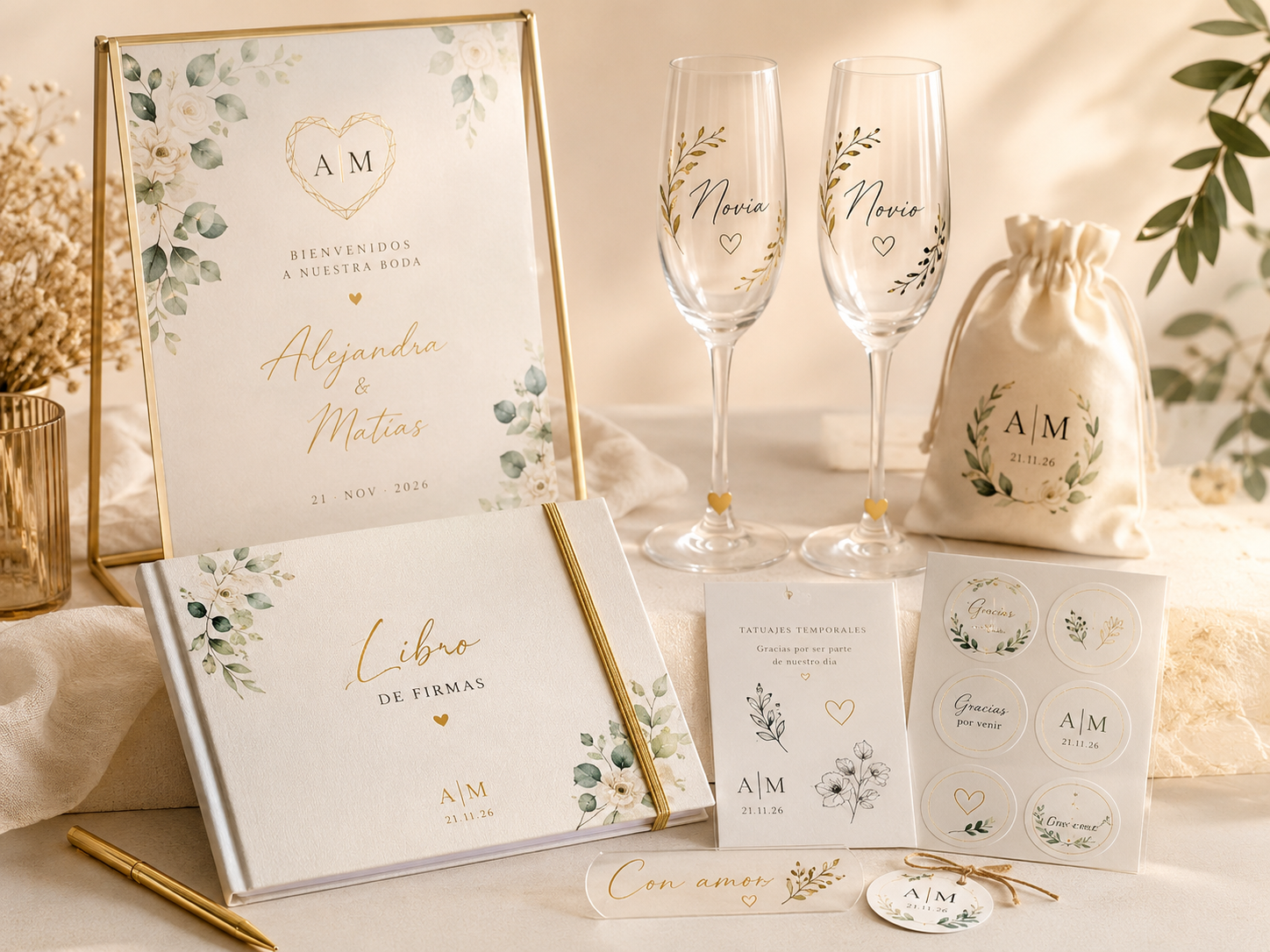 Recuerdos personalizados para bodas