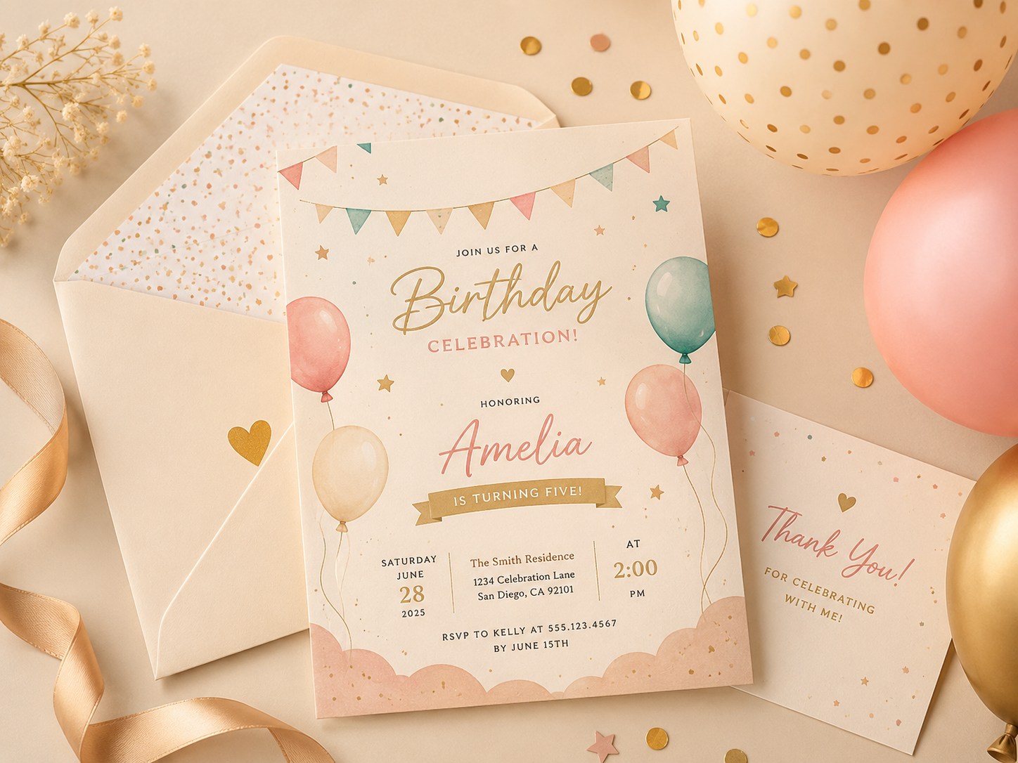 Invitaciones para cumpleaños