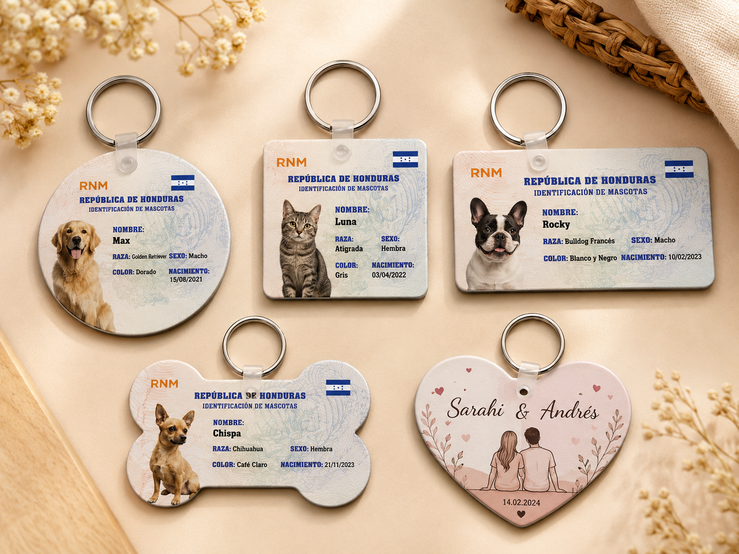Llaveros personalizados
