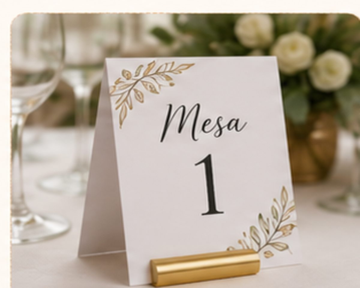 Mini letreros para mesa