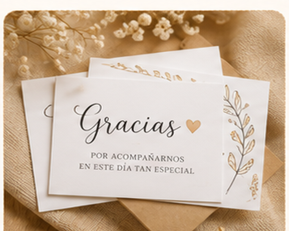 Tarjetitas de agradecimiento